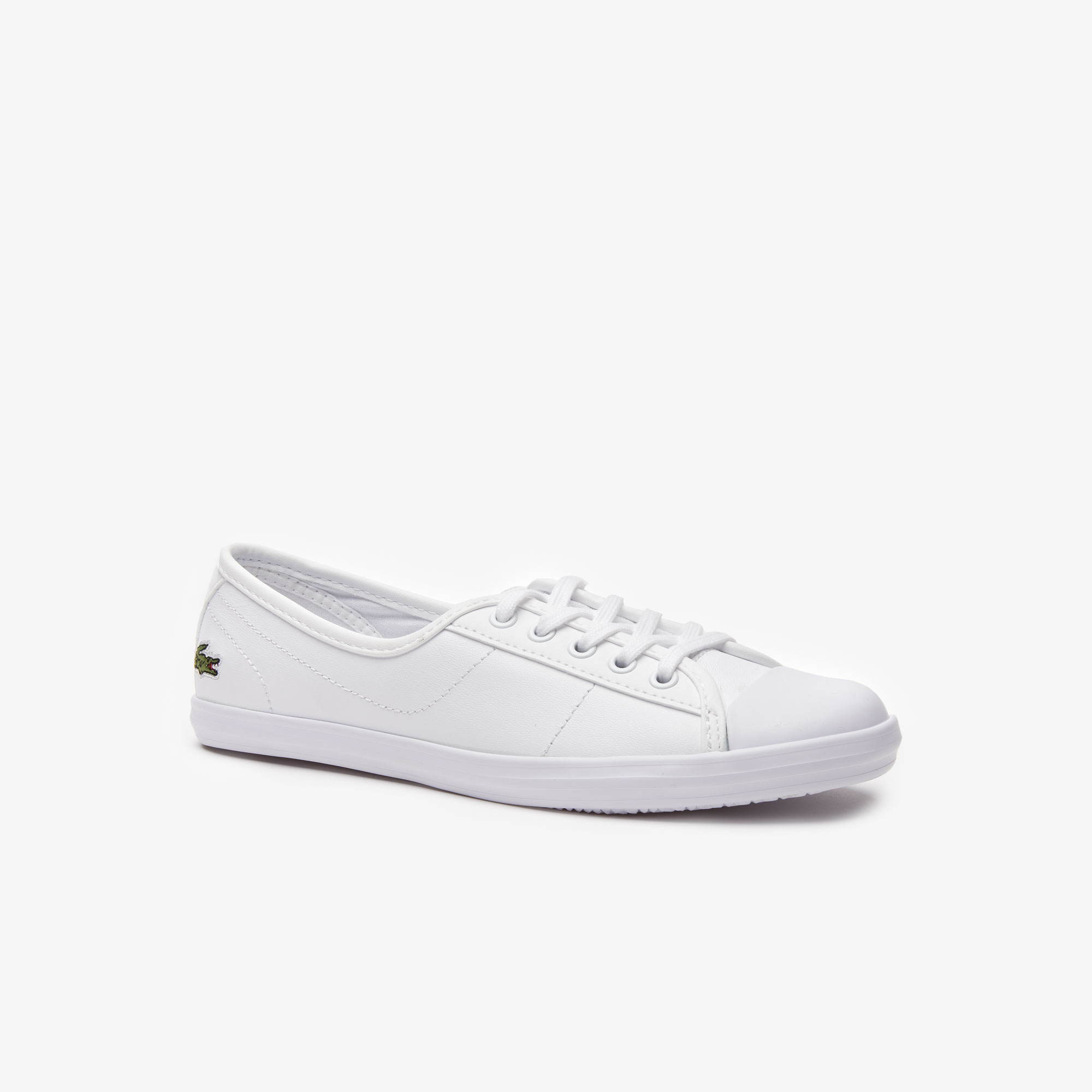 lacoste leather trainers womens