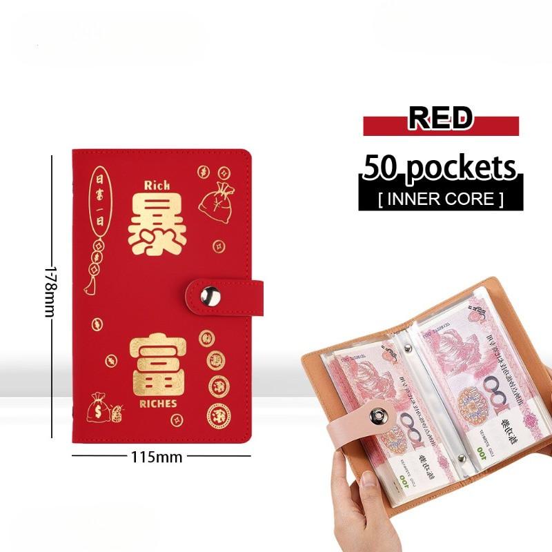 100 Days Cash Envelope Couple Save Money Challenge Money Saving Binder Envelope Savings Book Folder Portable Card Bag