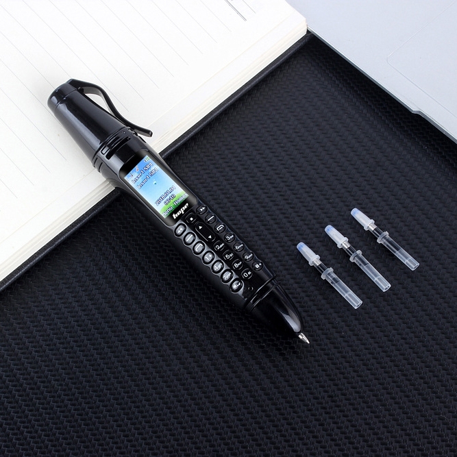 AK007 Mobile Phone, Multifunctional Remote Noise Reduction Back-clip Recording Pen with 0.96 inch Color Screen, Dual SIM Dual Standby, Support Bluetooth, GSM, LED Light, Handwriting(Black)(One year warranty) ราคา 771 บาท*ส่งฟรี