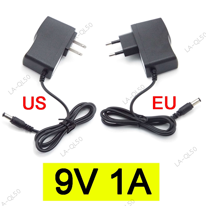 9V 1A 1000ma AC 100V-240V DC 9 volt Power supply Adapter Converter For CCTV Charger Switch US/EU plu