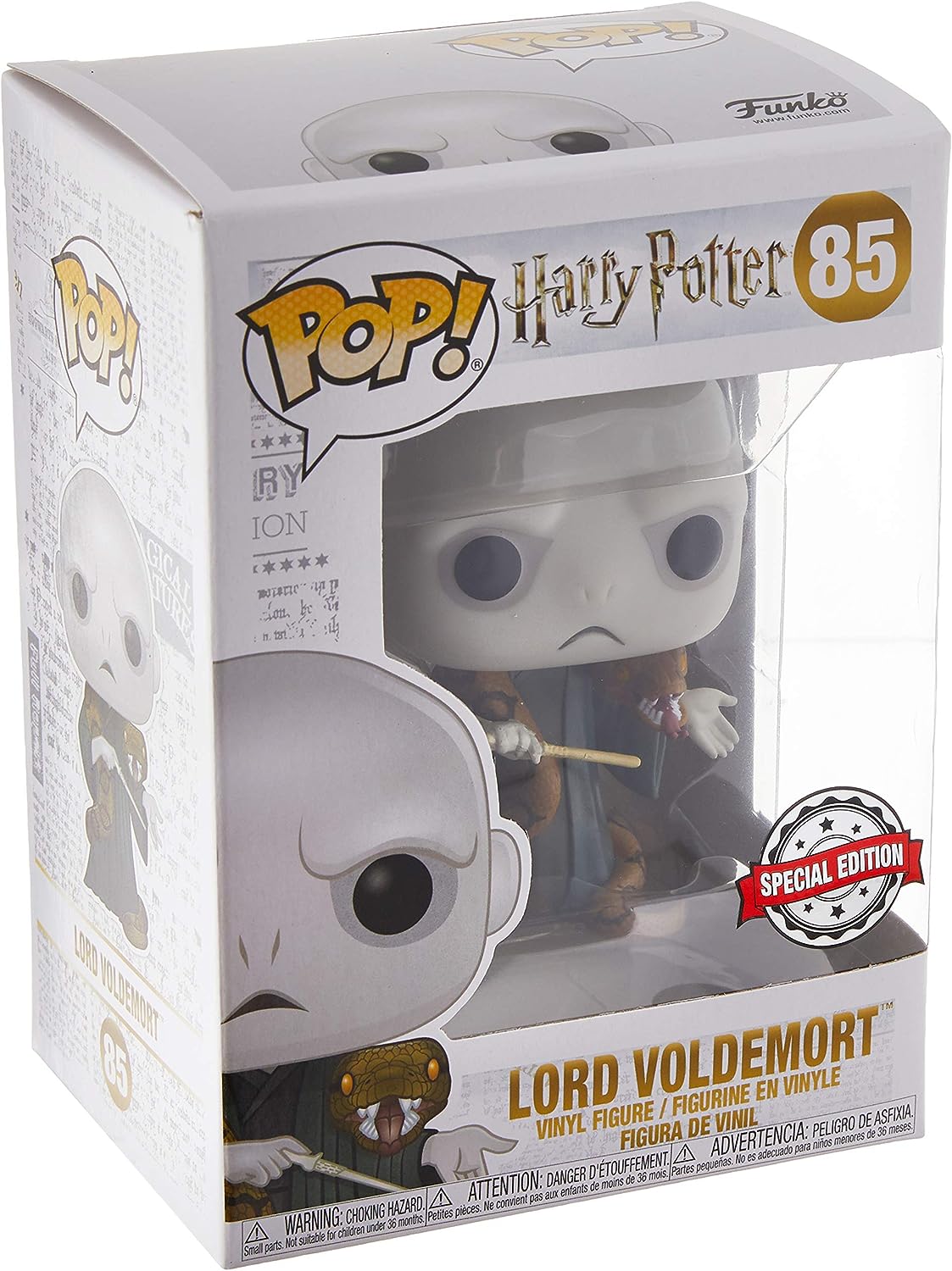 Funko Pop! HP #85: Chúa Tể voldemort với nagini-Harry Potter độc quyền nhân vật hành động bằng nhựa vinyl mô hình PVC Bộ sưu tập đồ chơi hoạt hình búp bê cho trẻ em Quà tặng sinh nhật