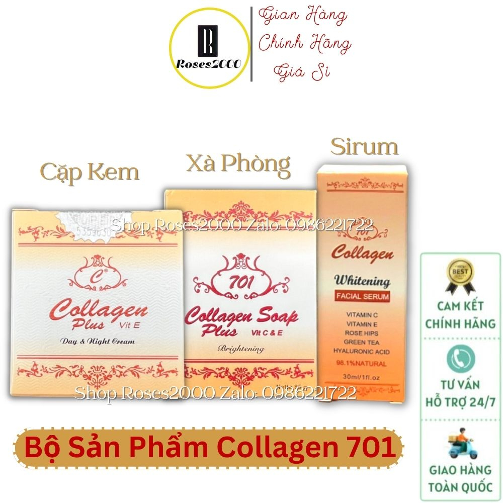Bộ kem Collagen Plus Vit E ngừa nám dưỡng trắng