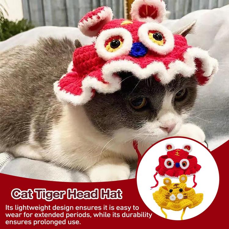 Mũ Cho Mèo Trang Phục Mèo Hình Đầu Hổ Quần áo cho mèo chỉ dành cho mèo