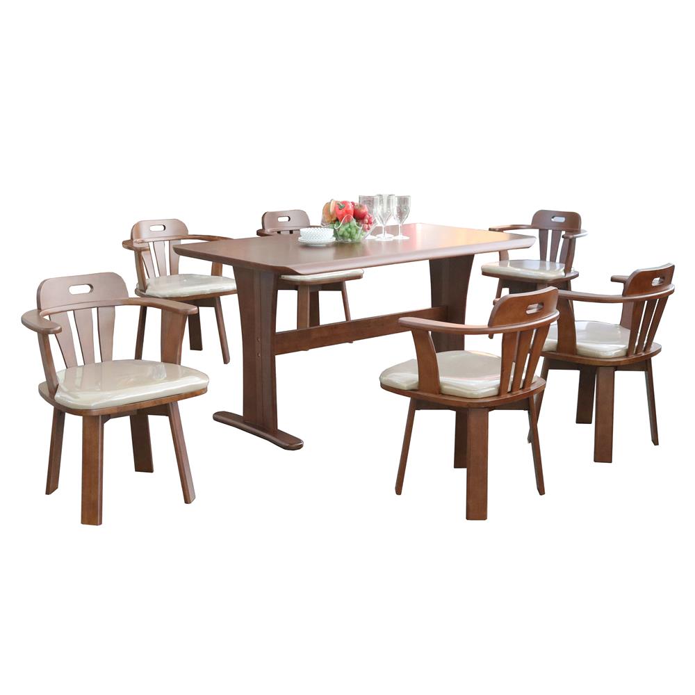 [ส่งฟรี] HomePro ชุดโต๊ะอาหาร 6 ที่นั่ง YAMAHA สี LIGHT WALNUT แบรนด์ GROWN ราคา 19,900 บาท*ส่งฟรี