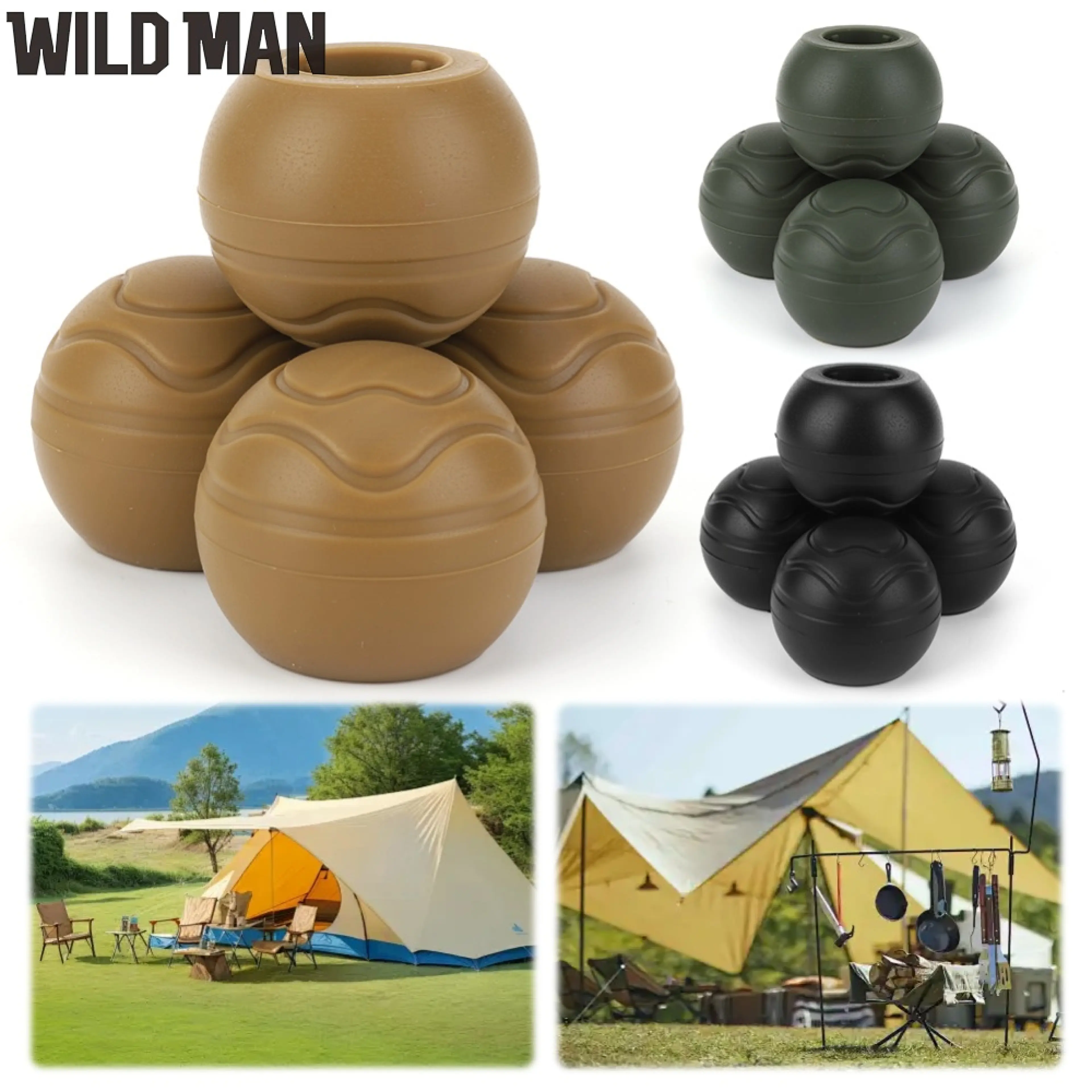 Camping & Outdoors Gear 4Pcs Heavy-Duty Chair Leg Foot Covers for Rugged and Uneven Surfaces