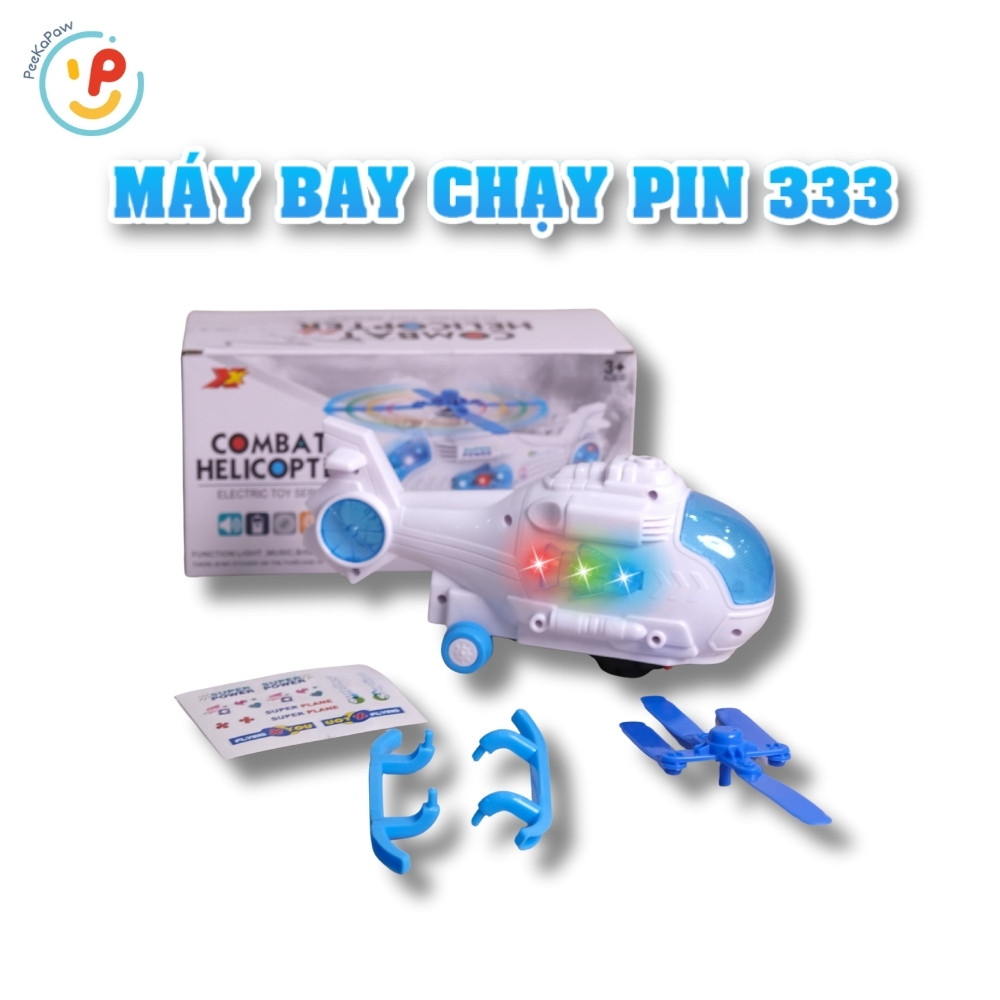 Máy bay trực thăng 333 có đèn nhạc PeeKaPaw Toys
