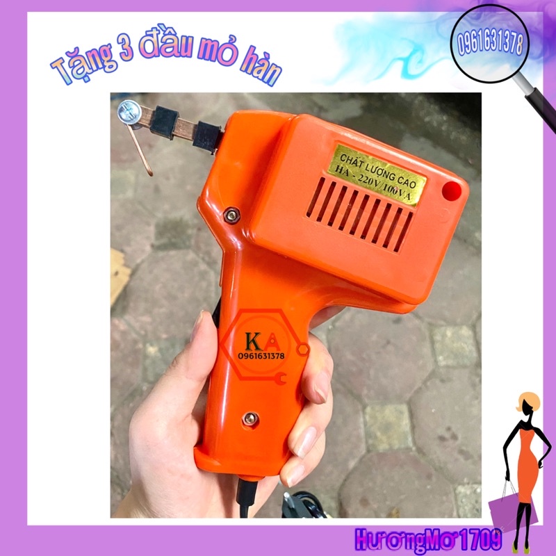 Mỏ hàn sung, mỏ hàn bách khoa, mỏ hàn xung 220v 100w 780g bách khoa chuẩn