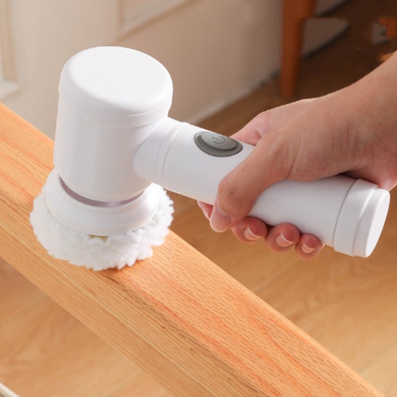 bàn chải điện cầm tay vệ sinh đa năng sạc usb 5 đầu thay thế chà bếp bồn rửa đánh bóng chống nước