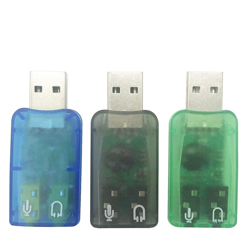(HFBR) USB Audio Adapter,3.5mm Headphone and Microphone Jacks External Stereo Sound Card Plug and Play for ,,PC,