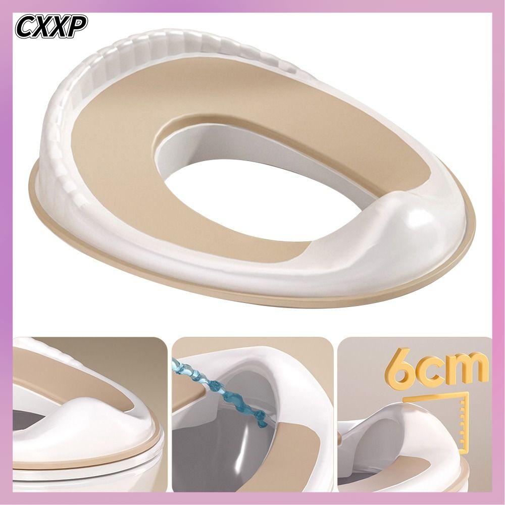 CXXP Nhẹ Ghế vệ sinh cho trẻ em có tựa lưng Sẵn sàng sử dụng Ghế ngồi vệ sinh cho trẻ em Thiết kế đơn giản Nhựa Bọc bệ toilet  sinh độc lập