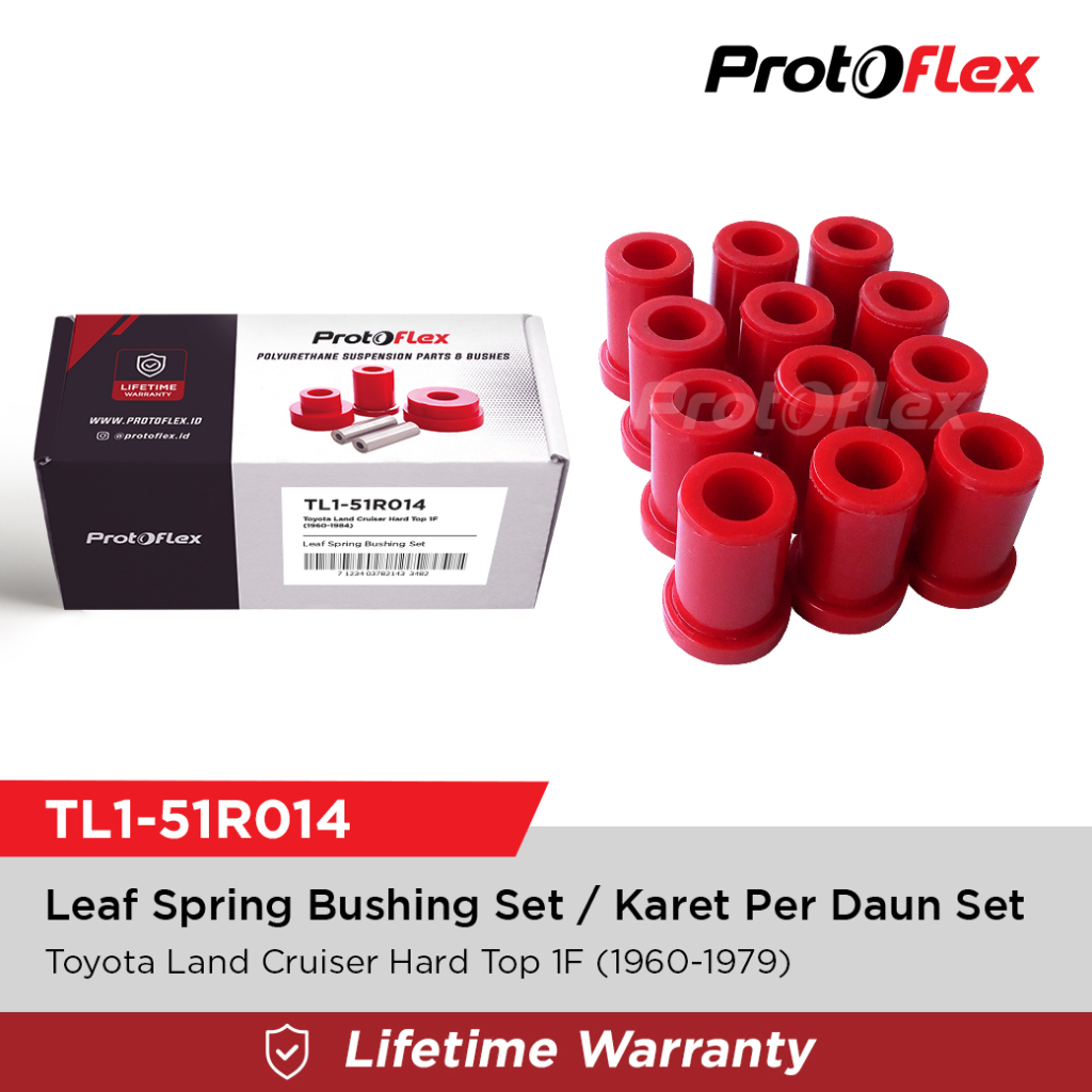 Protoflex Leaf Spring Bushing Karet Per Daun Kecil Land Cruiser HardTop 1F Harga 700,000 rupiah*Gratis Ongkir