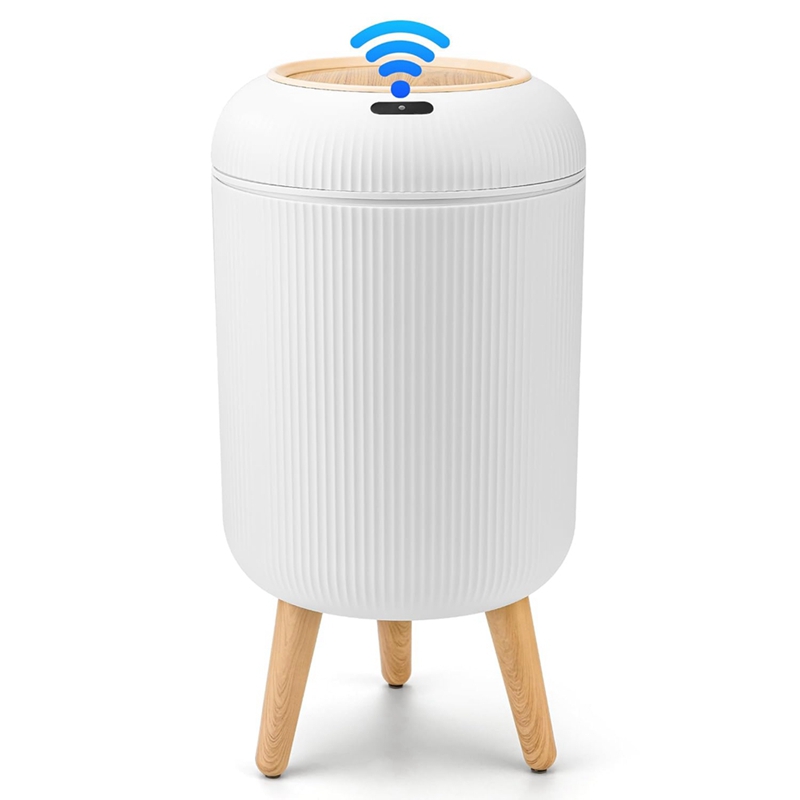 【Latest model】 Round High-Leg Smart Trash Can No-Dead-Angle Sensor Trash Can Low Consumption andLong Battery Life All-Round Recognition, No Dead Angle ราคา 909 บาท*ส่งฟรี