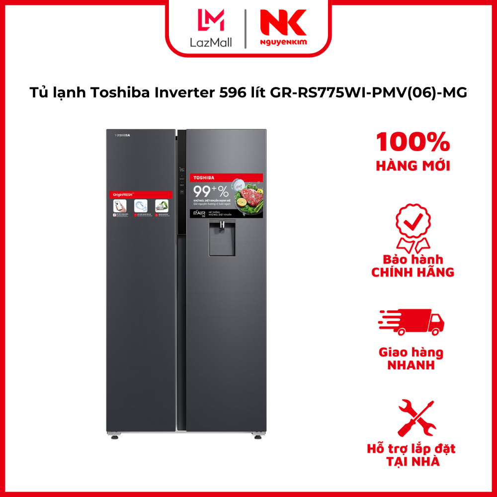 Tủ lạnh Toshiba Inverter 596 lít GR-RS775WI-PMV(06)-MG