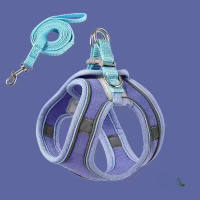 SKISOPGO  สายจูงแมวรัดอก+เสื้อ 3in1 สายจูงสัตว์เลี้ยง เสื้อรัดอกแมว ปรับระดับได้ สะท้อนแสงกลางคืน ปลอดภัยทุกการเดินทาง