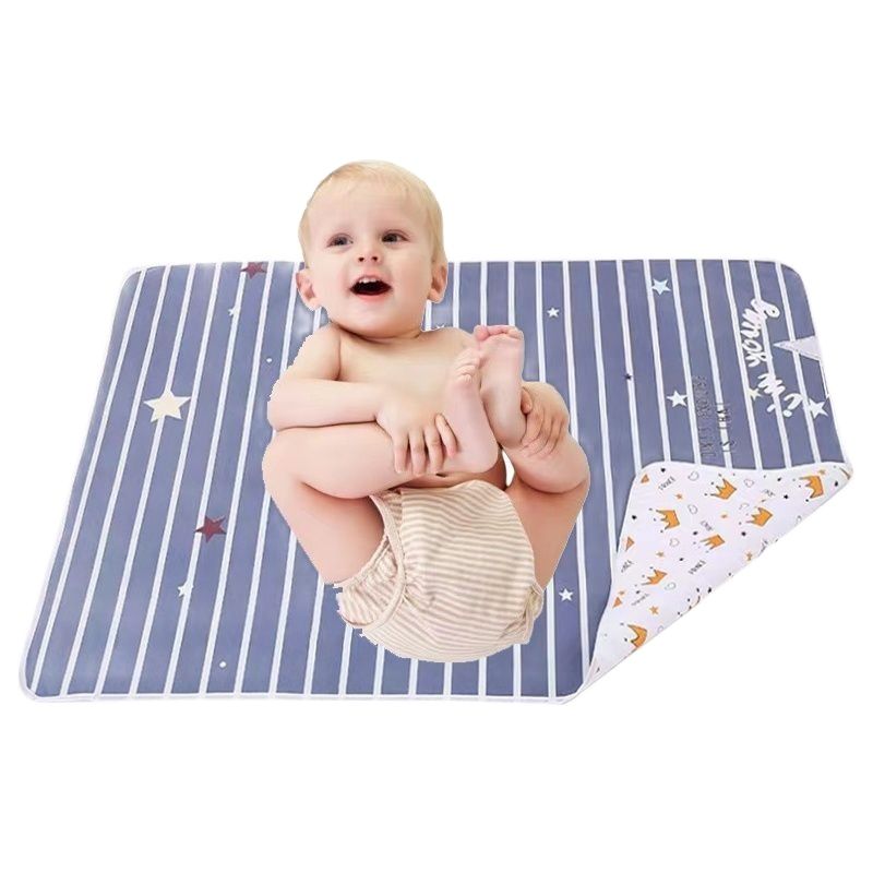 Baby Mat Waterproof 35*45cm Waterproof Reusable Newborn Baby Diaper Changing Mats Cover baby girl Diaper Mattress For Cotton Cloth Nappy Pad Game ราคา 174 บาท*ส่งฟรี