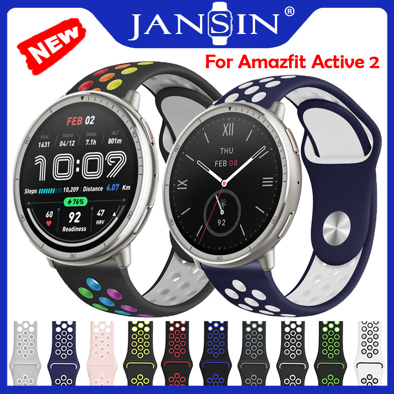 สายซิลิโคนระบายอากาศ สําหรับ Amazfit Active 2 อุปกรณ์เสริมสายรัดข้อมือสมาร์ทวอทช์ สําหรับ amazfit active 2 ราคา 140 บาท*ส่งฟรี