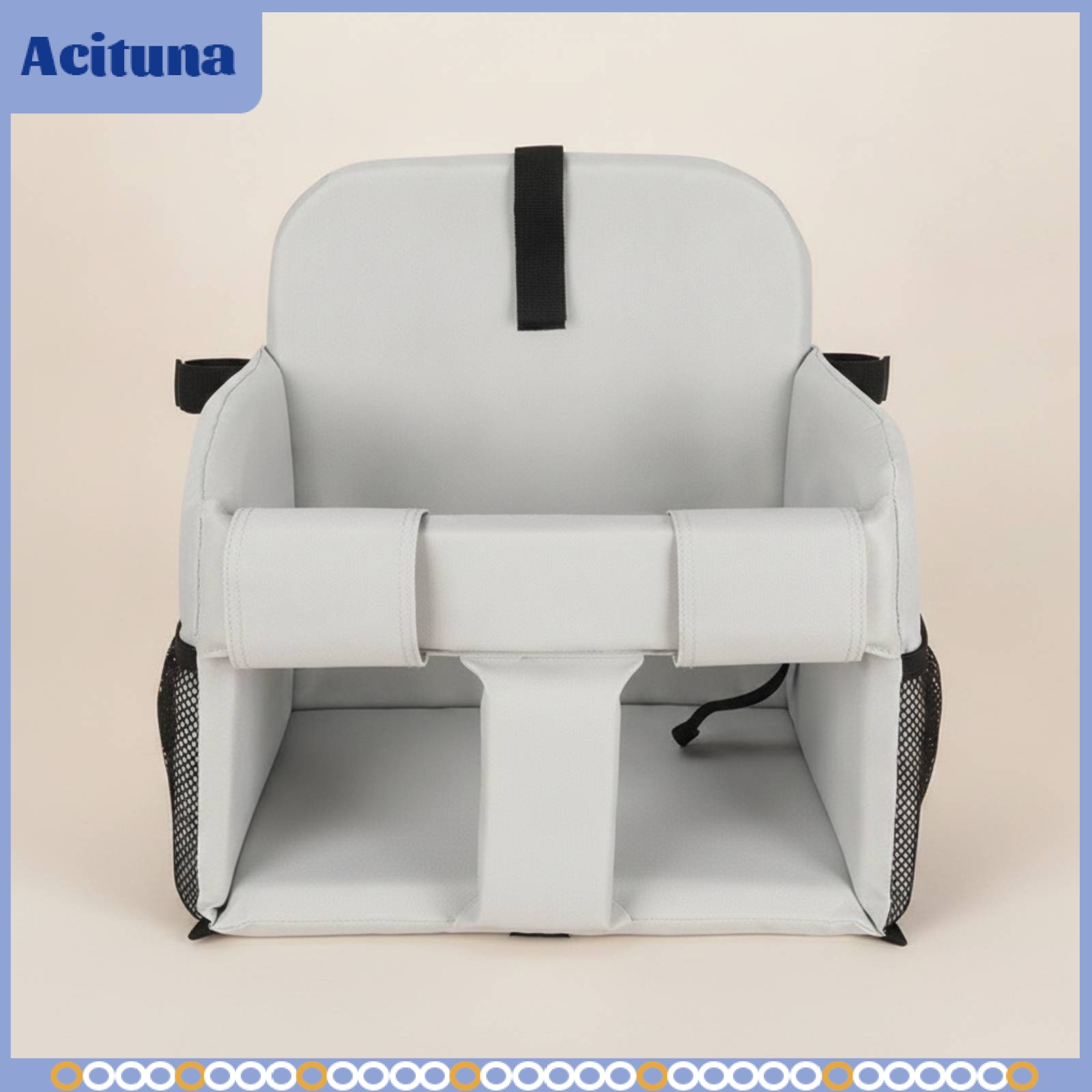 Acituna Compact Toddler Booster Seat Easy to Clean Booster Cushion with Side Pockets Sturdy Portable High Chair Replacement Foldable for Restaurant ราคา 19,077 บาท*ส่งฟรี