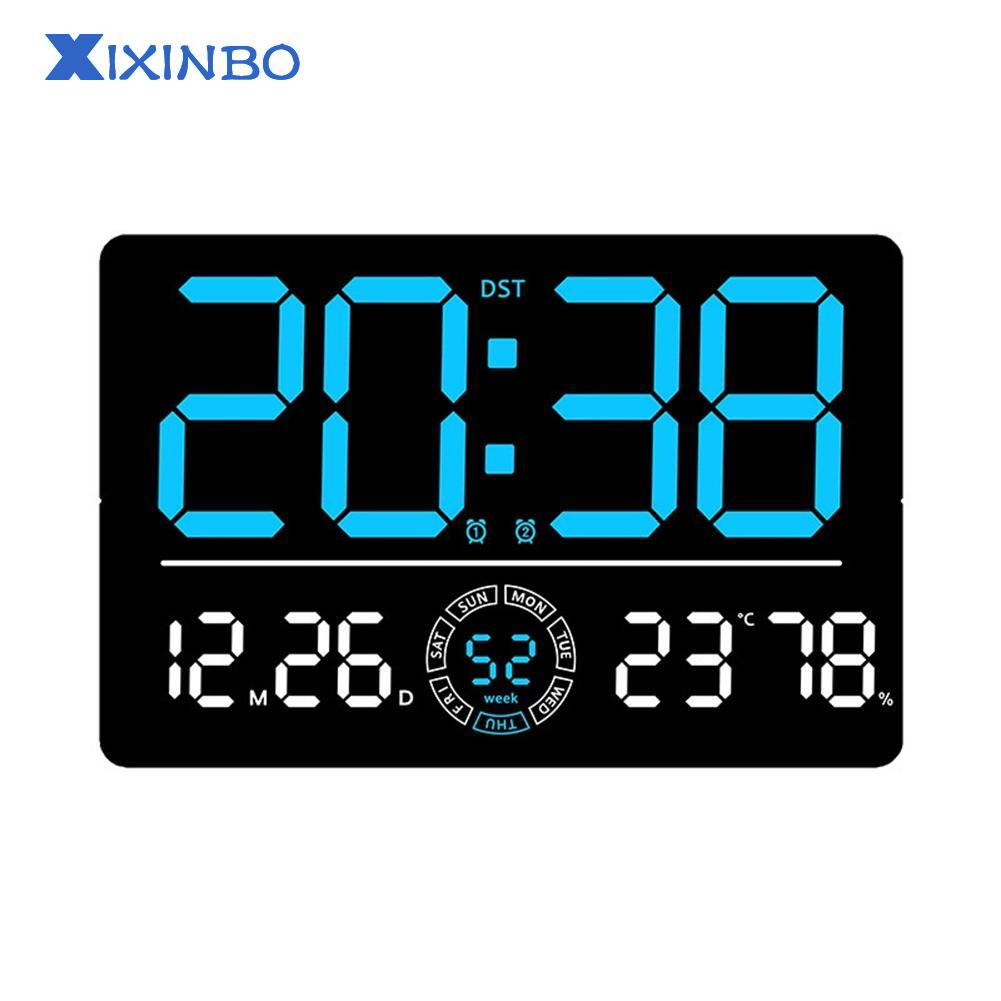 XIXINBO LED Wall Clock with 10 Levels of Brightness and Easy Installation Options ราคา 1,719 บาท*ส่งฟรี