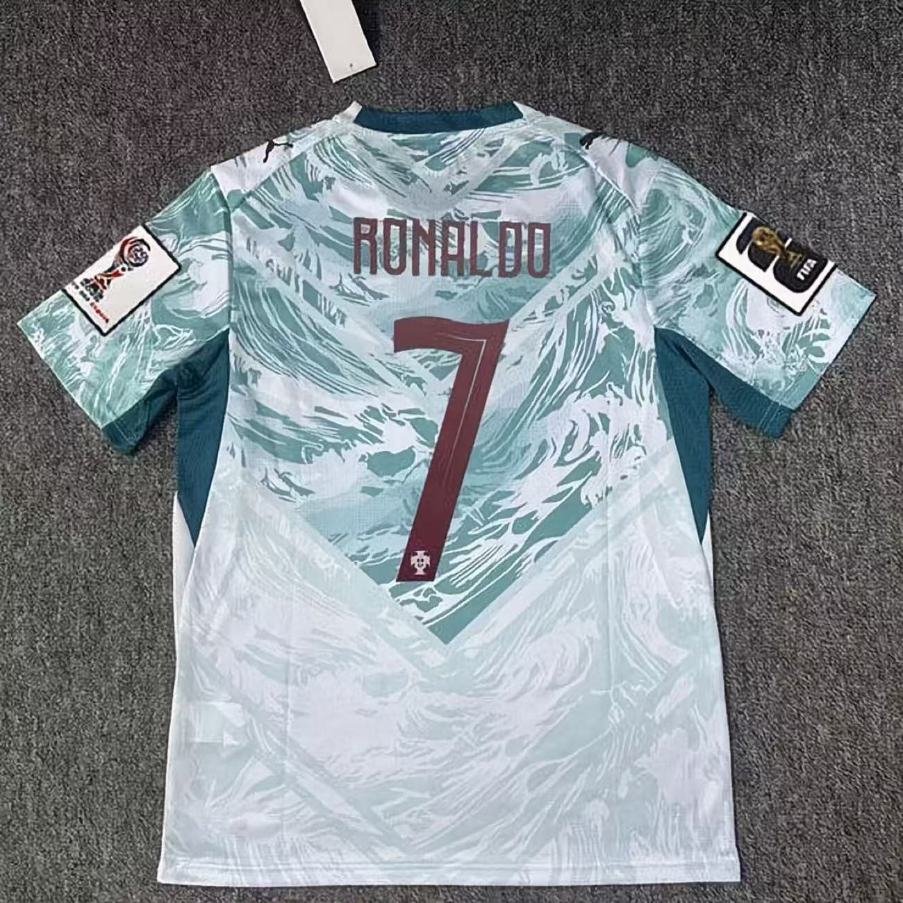 2026 Portugal World Cup Jersey Away Jersey Player Edition No. 7 Ronaldo Short Sl