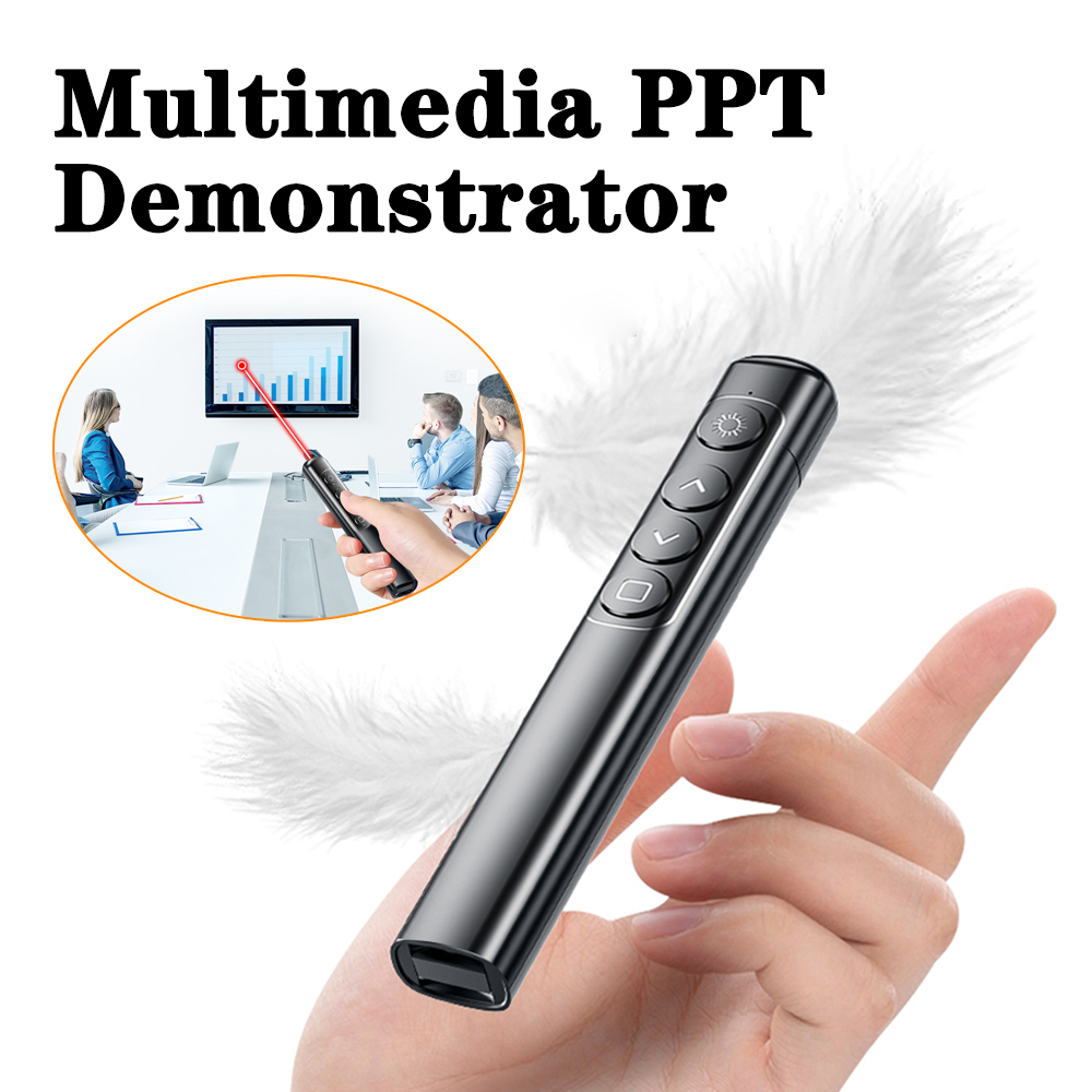 2.4GHz Wireless PPT Presenter 100m Remote Control Powerpoint Presentation