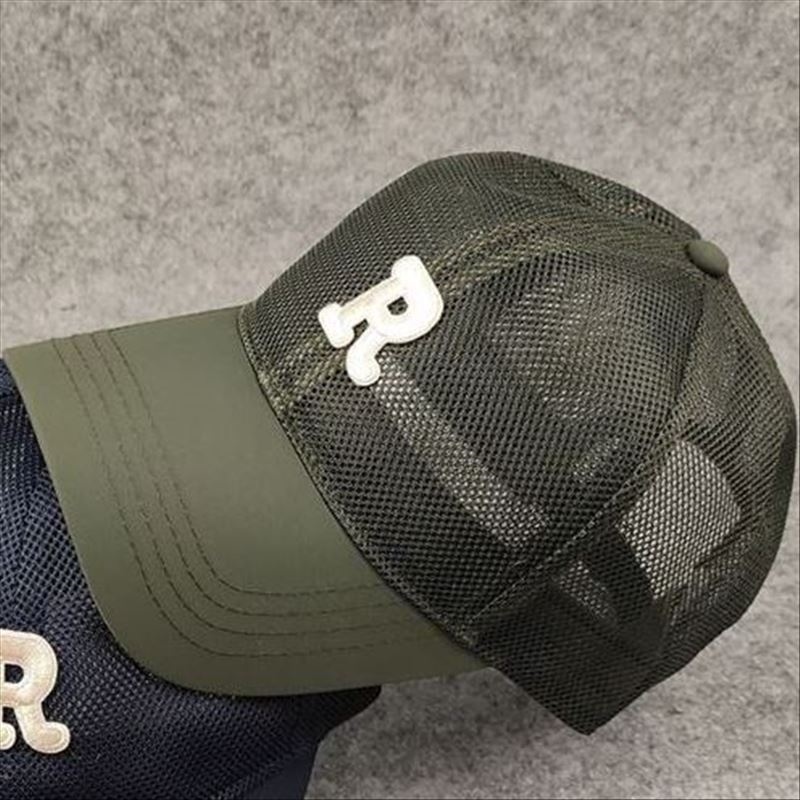 [Hot style] breathable baseball cap letter peaked casual fashion mesh large head circumference women's hat couple style men's