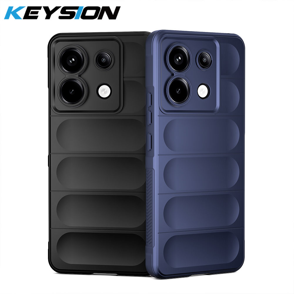KEYSION Shockproof Case for Redmi Note 13 Pro+ 5G 13 Pro 4G Soft Silicone Phone Cover for Redmi Note 12 4G 12 Pro+ 5G