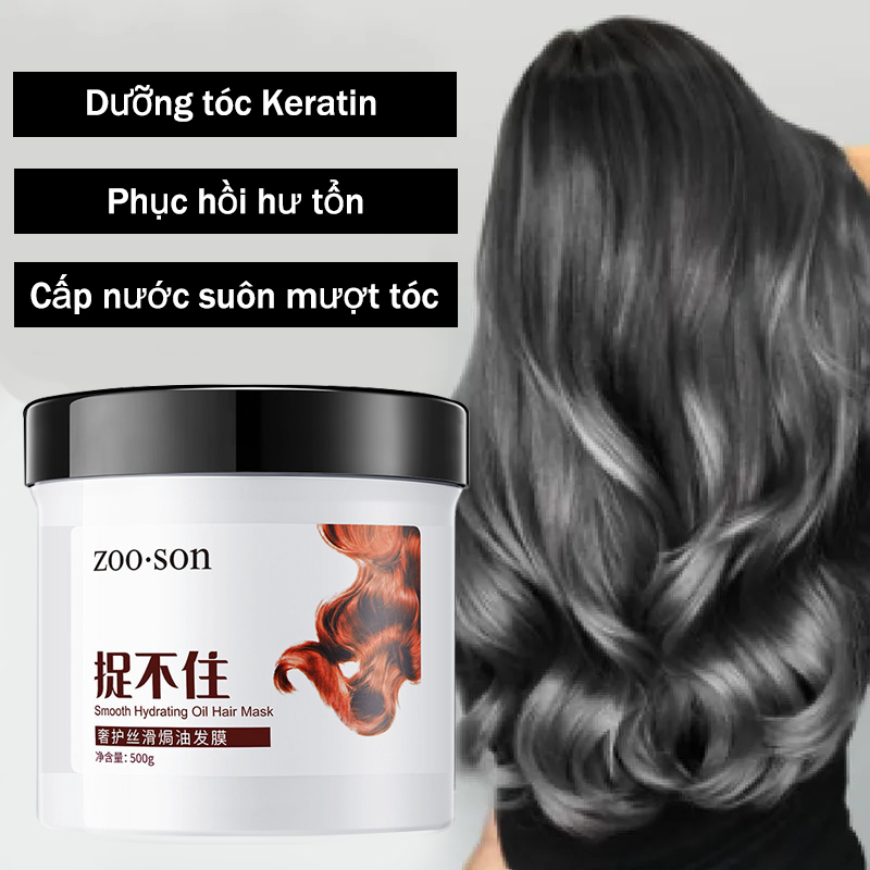 Dưỡng tóc Keratin Dầu Xả Dưỡng Mặt nạ tóc 500g Tóc Phục hồi tóc hư tổn