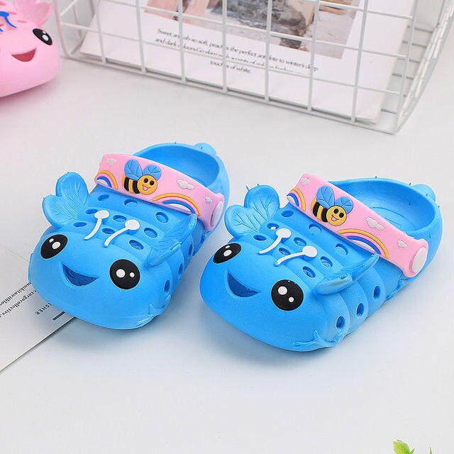 Children39; S Dép cậu bé và cô gái chống trượt dễ thương chạm khoét children39; S Giày tổ ong bé gái mới biết đi Xăng-đan và dép phim hoạt hình Guốc