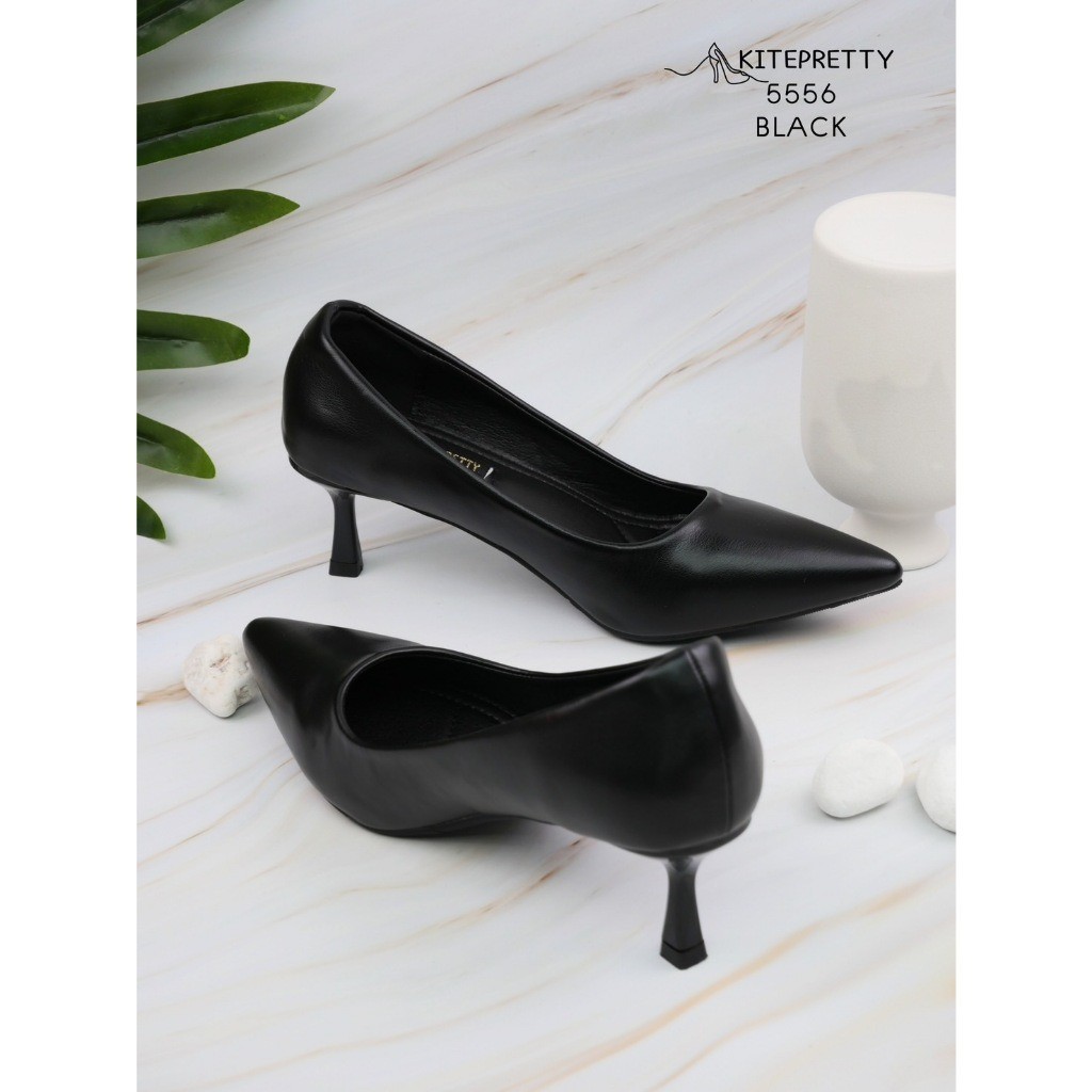 รองเท้าคัชชู ส้นสูง รองเท้าคัทชูส้นสูง KT5556ปลายแหลม ส้นเข็มสูง 2นิ้ว แบรนด์ Kitepretty ราคา 379 บาท*ส่งฟรี