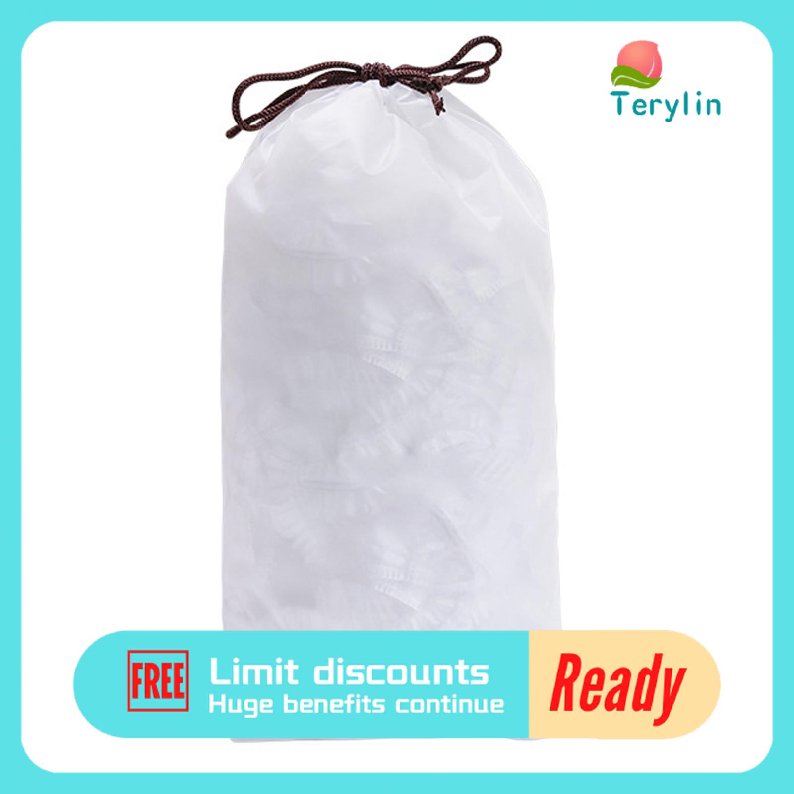 Terylin 100 cái/túi tươi-Giữ túi đa chức năng tốt niêm phong hình tròn tái sử dụng đàn hồi thực phẩm lưu trữ bìa cho còn sót lại 100 cái/túi bền tươi-giữ