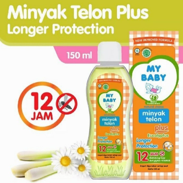 my baby minyak telon plus longer protection 150ml