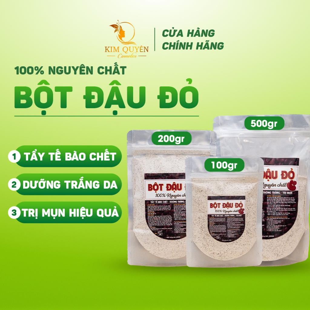 Bột Đậu Đỏ Nguyên Chất 100% giúp nhã nắng- sáng da