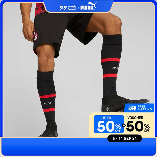 PUMA FOOTBALL - AC Milan Football Shorts Black  - 77041304 - ยี่ห้อ Puma ราคา 850 บาท*ส่งฟรี