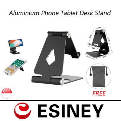 Premium Multi-Angle Foldable Adjustable Aluminum Cell Phone Stand Tablet Stand Universal Dual Foldable Angle phone stand for 4-13 inch phone and tablet