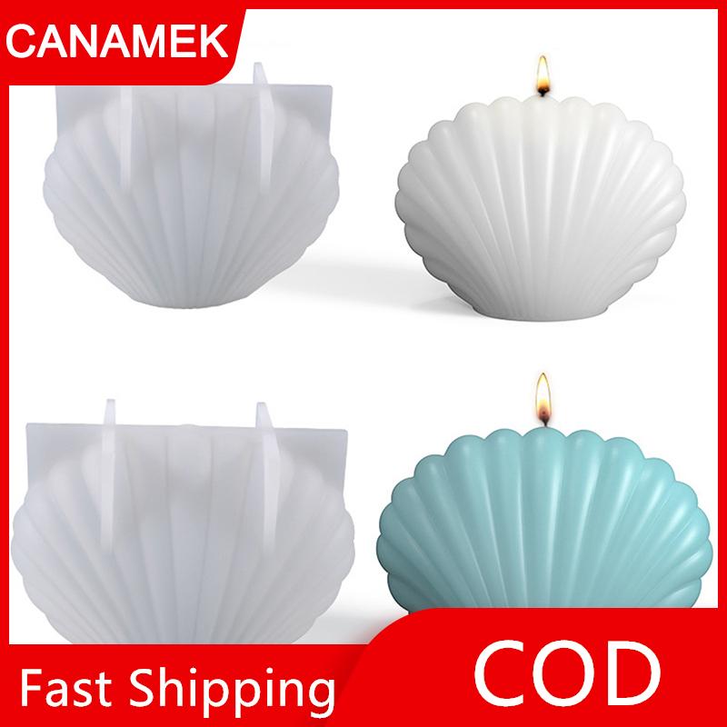 【CANAMEK】 Khuôn silicone làm nến tự làm hình biển 3D khuôn nến hương liệu trang trí nhà cửa
