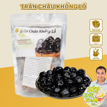 Trân châu đen khổng lồ - túi 500gr / 1kg - Nguyên liệu pha trà sữa - Bếp Chè Thái