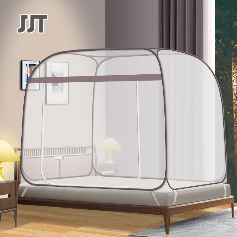 JJT Màn chống muỗi màn chụp màn chống muỗi không có màn chống muỗi cài đặt 3 Feet 5 feet màn chống muỗi 1.2m 1.5m màn chống muỗi có thể gập lại dây kéo màn chống muỗi