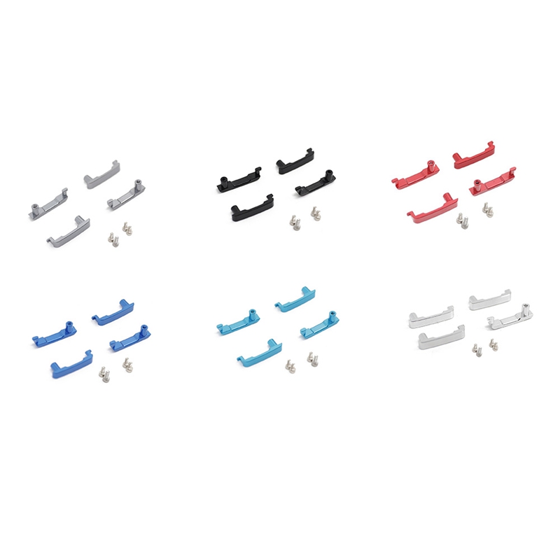 (ZFQY) 4Pcs Metal Door Handles for -4 TRX4 T4 2021 1/10 RC Crawler Car Upgrade Parts Accessories - 3