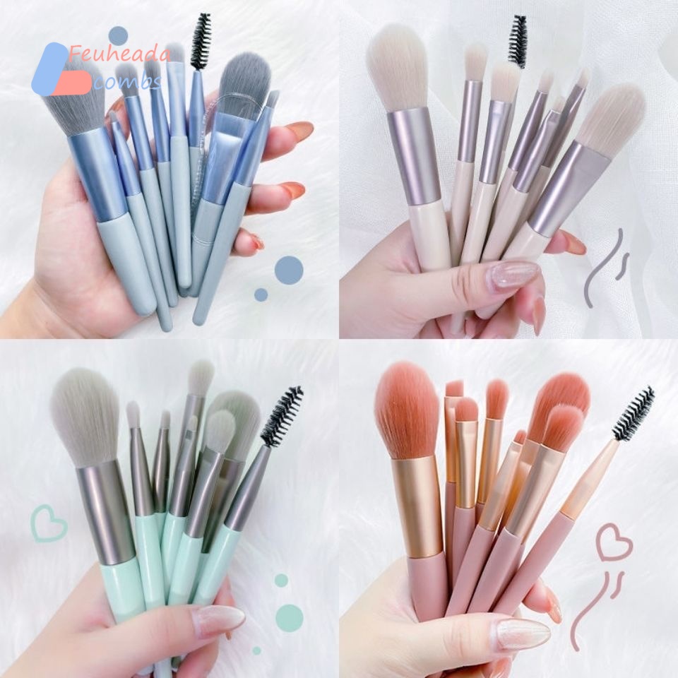 Bộ cọ trang điểm mini/Cọ phấn mắt/Bộ Cọ má hồng 8 dễ thương Mini mềm dụng cụ làm đẹp/Bộ Cọ đánh phấn nền/st