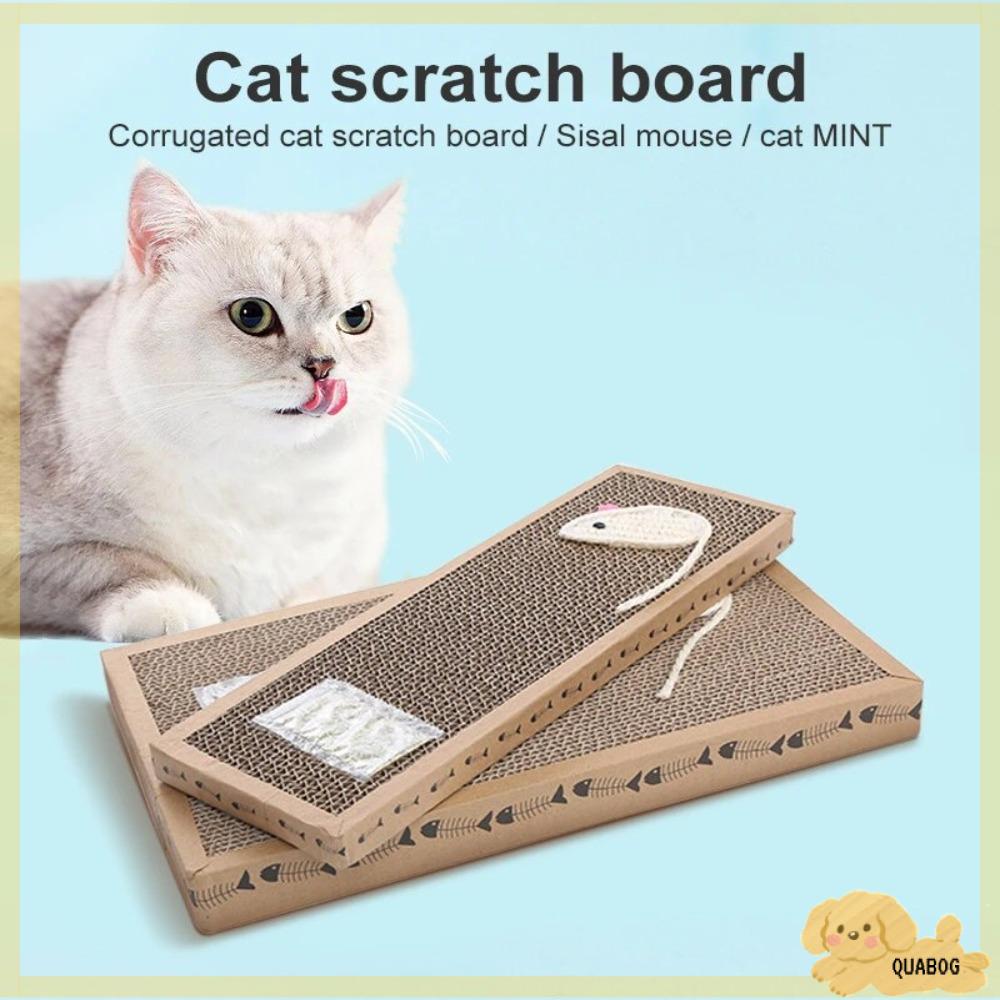 QUABOG Cardboard Corrugated Pad Cardboard Cat Scratching Board Kitten