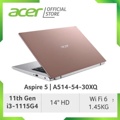 Acer Aspire 5 A514-54 (Pink/Gold) - 14" HD Laptop with Latest 11th Gen Processor