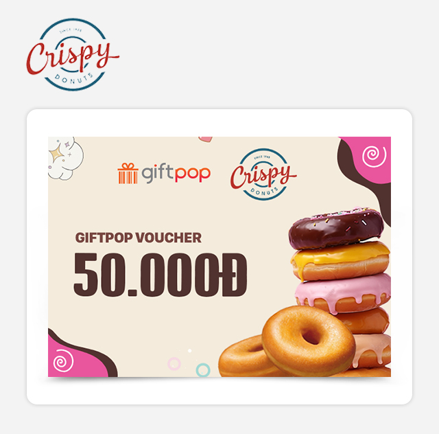 Phiếu quà tặng Crispy Donuts 50K