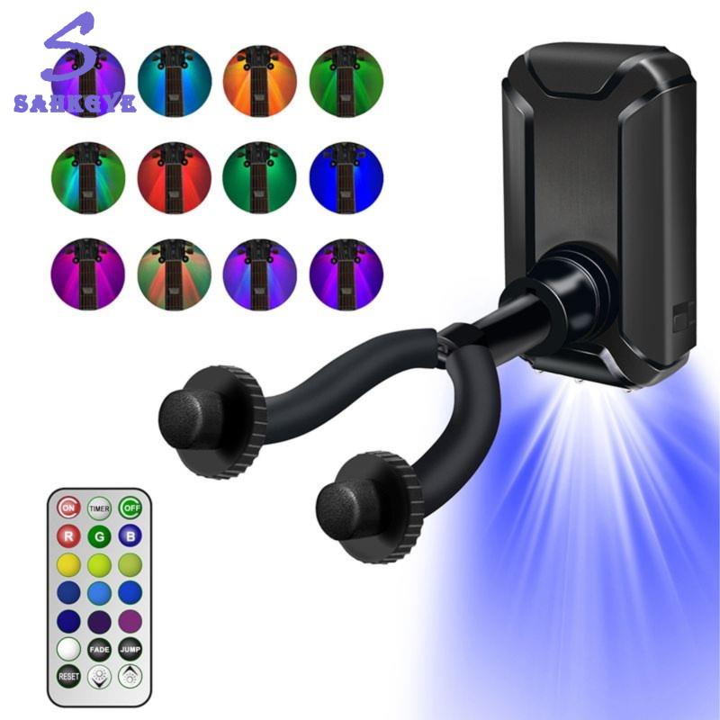 LED Guitar Wall Mount Hanger RGB Guitar Hook for Home Studios, Bedroom Setups, Music Rooms, and Guitarist Decor ราคา 560 บาท*ส่งฟรี