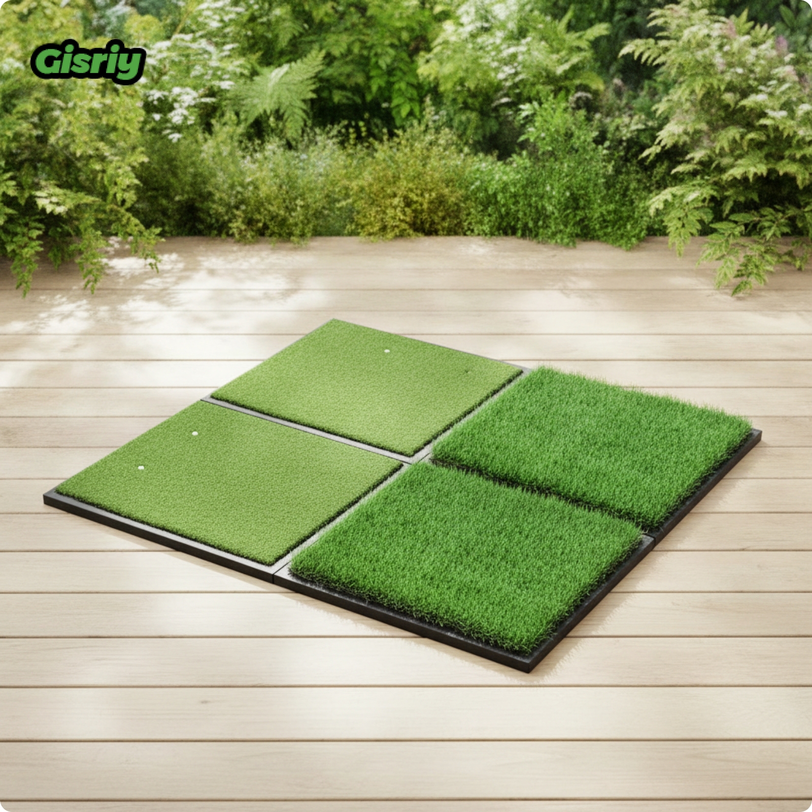MagiDeal Interlocking Golf Mat with Dual Turf Modular Two-partTurf Golf Mat Square Textured for Backyard ราคา 15,168 บาท*ส่งฟรี