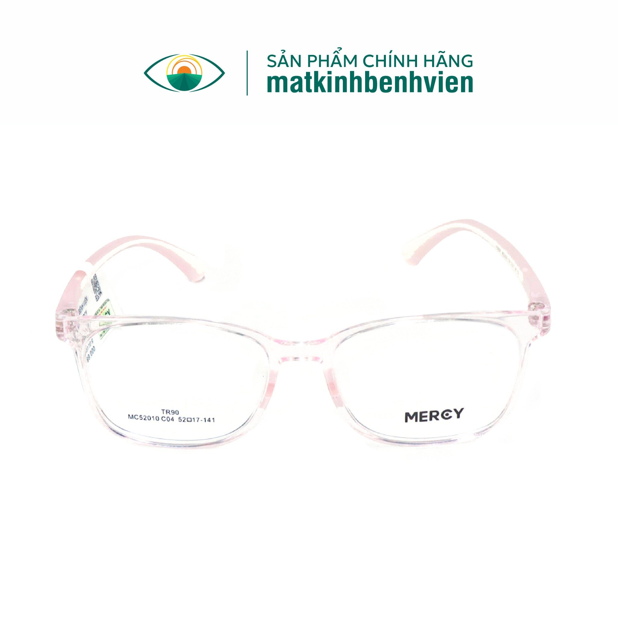 Gọng Kính Trẻ Em MERCY Nhựa Dáng Chữ Nhật 52010 (Tặng Gói Khám Đo Mắt Chuẩn Y Khoa)