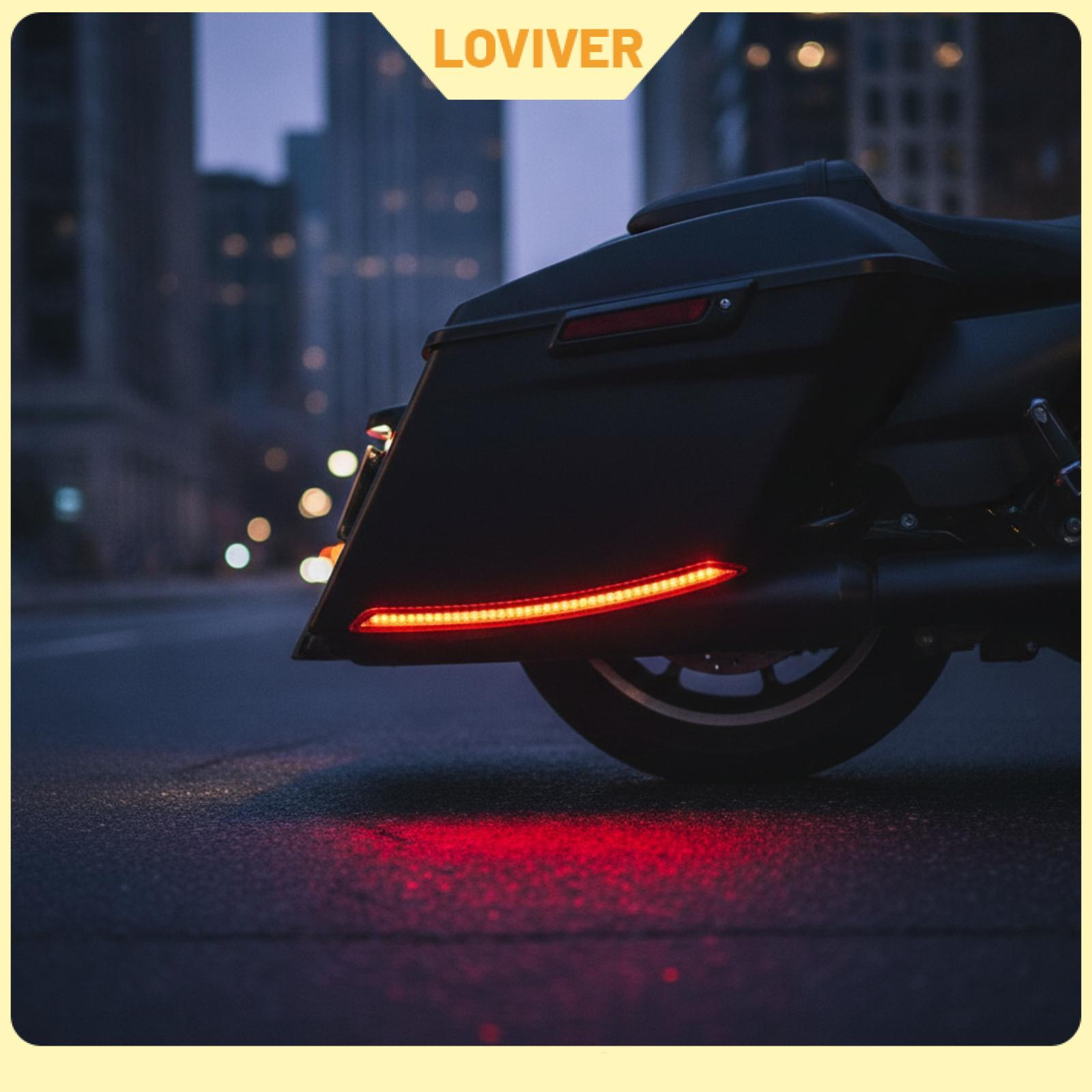 ไฟหน้า LED ไฟท้ายรถยนต์ มอเตอร์ไซค์ Loviver ชุดสัญญาณไฟรถจักรยานยนต์สำหรับ Bagger CVO121 ทางไกล ST Road Glide แถบไฟท้ายกระเป๋าอาน ราคา 15,640 บาท*ส่งฟรี