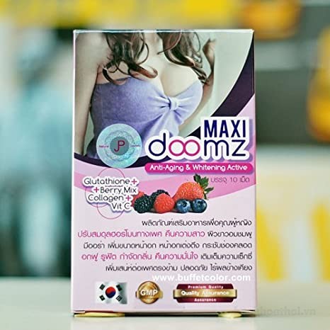 Viên uống trắng da nở vòng 𝟙 Maxi Doomz
