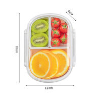 Portable Lunch Box with Knife Fork for Safe Bento Box Microwave Compartment Office Students Cartoon
