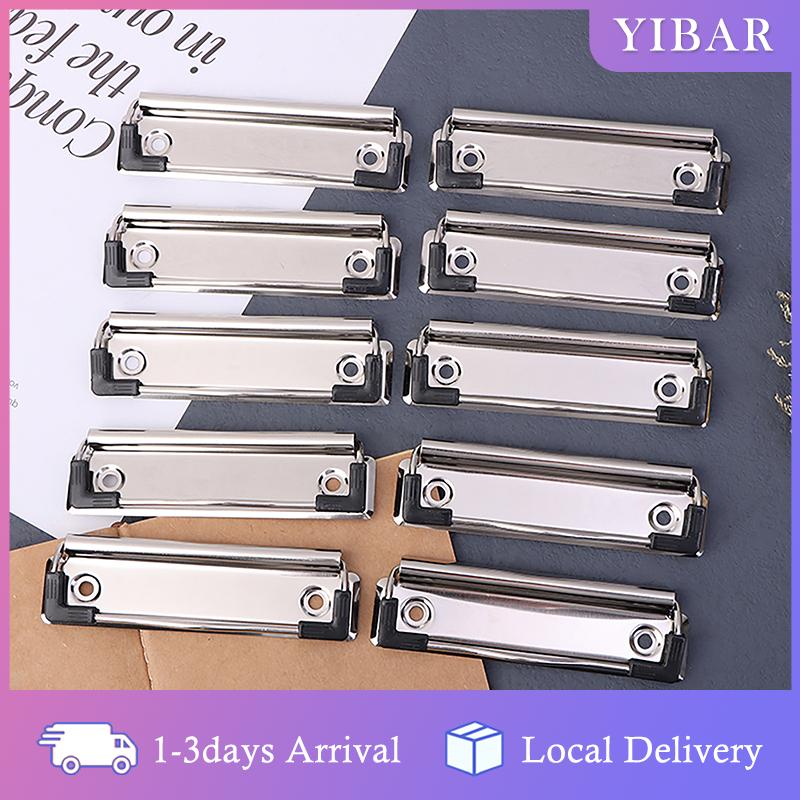 【YIBAR】 10pcs clipboard Clips mountable kim loại Clip mùa xuân-nạp tập tin thư mục kẹp văn phòng hardboard Clips văn phòng phẩm cho các trường học