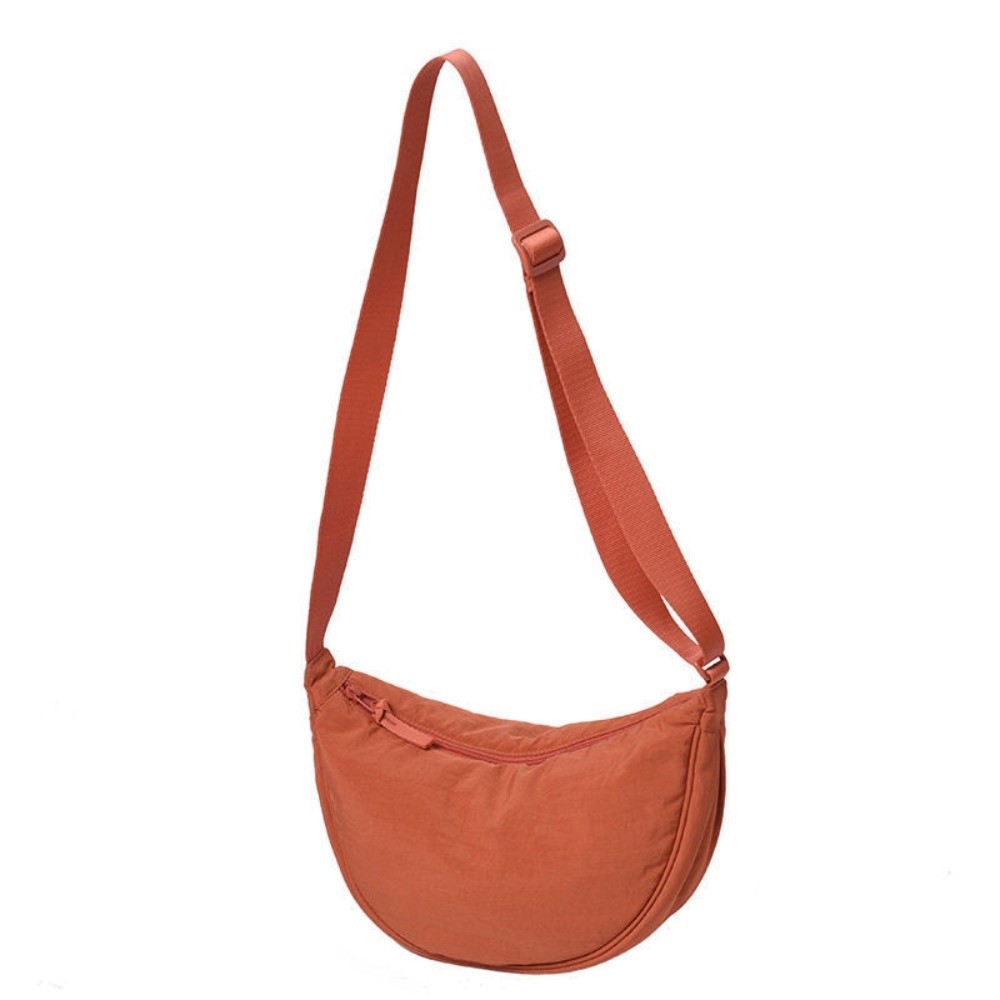 HERWK Dung lượng lớn Túi Hobos Nylon Thiết kế đơn giản Màu sắc đồng nhất Túi hình trăng khuyết Thời trang Phong cách cổ điển Túi đeo chéo Sử dụng khi đi du lịch - 4